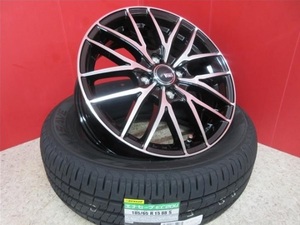 新品4本SET ヴェネス VENES BP 5.5J+42 ダンロップ EC204 2023年製 185/65R15インチ NCP30 bB イスト マツダ2 DJ系 MAZDA2 デミオ