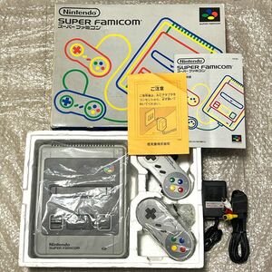 〈本体極美品・動作確認済み〉SFC スーパーファミコン 本体 SHVC-001 ACアダプター AVケーブル SUPER FAMICOM snes