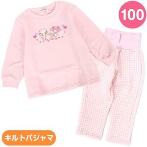 マイメロディ キッズキルトパジャマ(腹巻き付き) 100cm 長袖 ルームウェア 子供服 寝間着上下セット サンリオ sanrio キャラクター