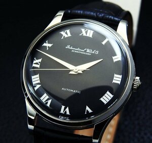 IWC インターナショナル Steel Cal.853 Black Dial メンズ 自動巻き (美品、OH済み ) / 35mm