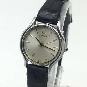 【3584】SEIKO クレドール 7371-0020 腕時計 レディース クォーツ 革ベルト