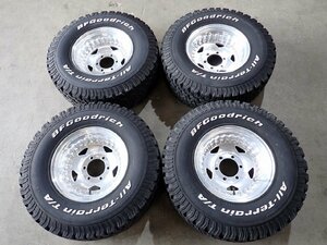 QR6448【送料無料 31×10.50R15 6PR】センターライン コンボプロ 中古ホイール 70プラドなどに■15×8J 139.7/6H ET-10■ ※個人宅配達不可