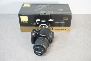 [QS][D4304610] Nikon ニコン D5100 デジタル一眼レフカメラ AF-S DX NIKKOR 18-55mm 1:3.5-5.6G VR レンズ付き 現状品