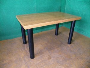 ウッド製 ディスプレーテーブル W120cm×D75cm　天板キズあり■C-1276 (2)