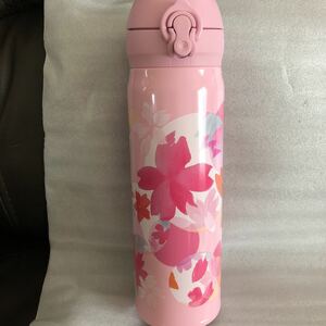 スターバックス スタバ SAKURA2018 ハンディー ステンレスボトル フルブルーム サーモス 500ml JNL-500 保温保冷 パステル 桜