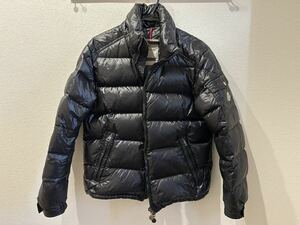 中古 モンクレール MONCLER ロゴワッペン ダウン 防寒 マヤ MAYA 120914036605 アウター ダウンジャケット ブラック サイズ2 メンズ 2