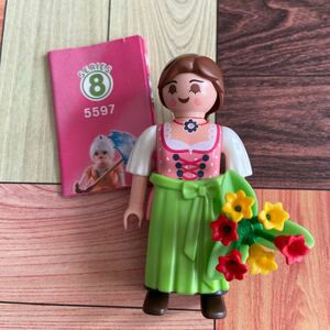 新品プレイモービル 5597 figures シリーズ8 チューリップ売りの女性　ドールハウス　ミニチュア　playmobil yoru! 廃番