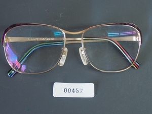 ヴィンテージ 中古品 LANVIN ランバン 55-452 パリ フルリム 眼鏡 メガネフレーム レンズ幅:53mm 鼻幅:14mm 幅:135mm 弦:130mm No.457