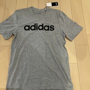 送料無料 未使用 adidas アディダス 半袖Tシャツ Mサイズ グレー　メンズ