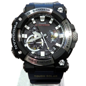 カシオ G-SHOCK マスター オブ G フロッグマン GWF-A1000-1A2JF 電波ソーラー 時計 腕時計 メンズ 美品☆0101