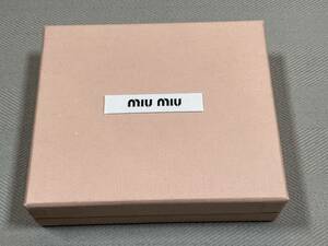 miumiu アクセサリー 化粧箱 BOX 箱 ミュウミュウ 小物入れ