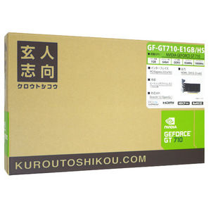 玄人志向グラボ GF-GT710-E1GB/HS PCIExp 1GB [管理:1000018838]