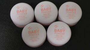 (MLB1) ベビーパウダー BABY POWDER 5個セット ママラボ MAMA-LABO 日本製 ～赤ちゃん あせも 汗疹 かぶれ 肌トラブル 対策～