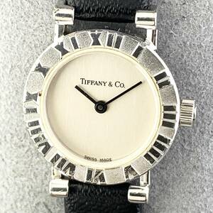 【1円〜】Tiffany & Co. ティファニー 腕時計 レディース ATLAS アトラス SV925 シルバー文字盤 ローマン ラウンドフェイス 可動品