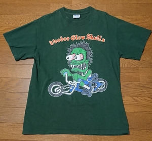 M&O製 voodoo glow skulls Tシャツ USED ／ EPITAPH BAD RELIGION NOFX OFFSPRING buck-o-nine Hi-STANDARD kemuri green day