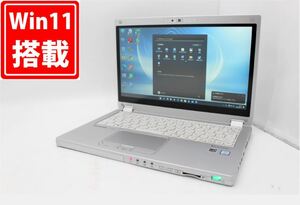 訳有 フルHD タッチ 12.5型 Panasonic CF-MX5 Windows11 六世代 i5-6300U 8GB 256GB-SSD カメラ LTE 無線 Office付 中古パソコン 税無