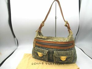 ☆LOUIS VUITTON ルイヴィトン モノグラム デニム バギーPM M95049 ワンショルダーバッグ ハンドバッグ レディース 中古☆