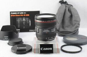 キヤノン Canon EF24-70mm F4L IS USM 【おまけ付き】　#605-007-0508