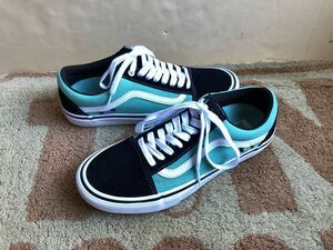 バンズ オールドスクール PRO 27.5cm VANS ブラック×ミント old skool pro