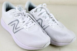 S♪中古品♪ランニングシューズ 『D W413LW2 (ホワイト×ホワイト) 25cm』 New Balance レディース スニーカー NB ※多少のヨゴレあり