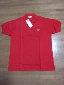 新品　LACOSTE　 ラコステ　ポロシャツ　赤　サイズ4 （M）