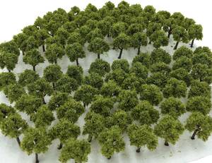 02，深緑　50本 森林 選べる 色 数量 50本 100本 【DauStage】 Nゲージ ジオラマ 鉄道 建築 模型 用 樹木