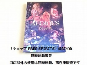 アルディアス/ALDIOUS DVD「RADIANT A Live at O-EAST」美品/ブックレット型写真集・トキ直筆サイン入りポスカ付