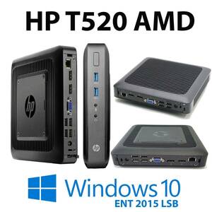 美品 HP-T520 超小型パソコン本体　AMD-GX-212JC・8GB・SSD256GB・Win10・Office2019・無線LAN付き・キーボード・マウス　 P3312