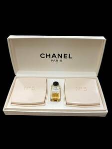 【C】未使用　シャネル　CHANEL　ソープセット　№5サヴォン２個75ｇ　№5オードゥトワレット4ml1個　石鹸　香水　