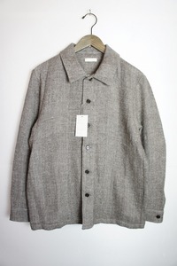 新品 19AW niuhans ニュアンス SH106 オープンカラー 長袖 シャツ ジャケット 日本製 801N■K2