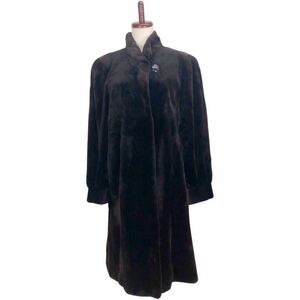 美品 高級　Vintage VALENTINO ヴァレンティノ　レディース　ブラウン　サガミンク ミンクファーコート ロングコート　上着　