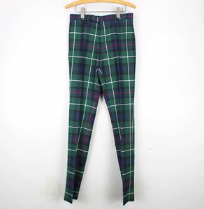 新品タグ付BURBERRY LONDON ENGLAND CHECK PATTERNED PANTS MADE IN ITALY/バーバリーロンドンイングランドチェック柄パンツ