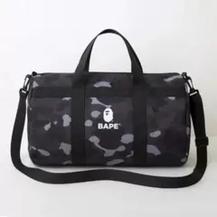 BAPE◆A BATHING APE／◆ブラックダッフルバッグ◆付録品ノベルティ