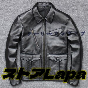 紳士防寒防風バイクオートバイレザージャケット　メンズ本革レザージャケット　バイク多機能ライダースジャケット