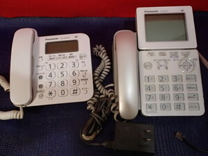 Panasonic パナソニック 2台　VE-GP73（電源コード別物）/　VE-GZ20-W （電源コード無し）　デジタルコードレス電話機　　ジャンク