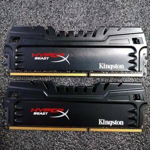 【中古】DDR3メモリ 16GB[8GB2枚組] Kingston KHX24C11T3K2/16X [DDR3-2400 PC3-19200]