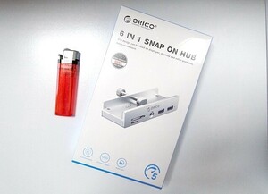【未使用・ORICO】クランプ式USBハブ（黒）【定形外350円／レターパックプラス520円】