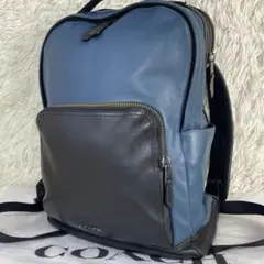 COACH コーチ グラハム バイカラー バックパック カーブレザー大容量 良品