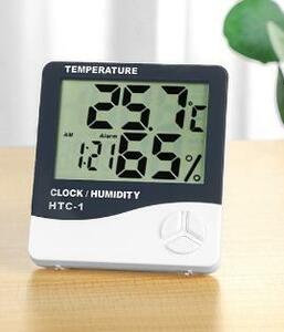 デジタル 温度計 湿度計 アラーム時計　置き時計　壁掛け時計　