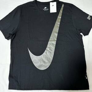 新品 2XL ナイキ　半袖　Tシャツ　ビッグ スウッシュ ハイブリッド　XXL NIKE ブラック