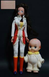【寂】バンダイ キューティーハニー ハリケーンハニー , キューピー人形 人形 二点セット s60111