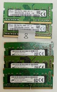 8 - メモリ HYNIX MICRON 計40GB (8GB x5枚) SO-DIMM DDR4 PC4-2666V ジャンク扱い