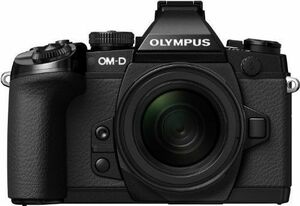 OLYMPUS ミラーレス一眼 OM-D M1 12-50mm EZ レンズキット ブラック 防塵 防滴 OM-D E-M1 12-50mm