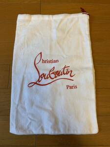 正規 Christian Louboutin クリスチャン ルブタン 財布 ウォレット 付属品 小物入れ 巾着袋 保存袋 白
