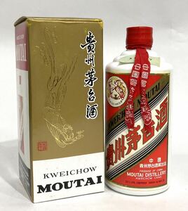 △bk-783 未開栓 貴州茅台酒 マオタイ酒 KWEICHOW MOUTAI 天女ラベル 500ml 1993年 中国酒 53% 箱付き 重量 約 633.3g(S127-3)