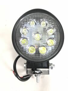LEDワークライト LED作業灯 27W 丸形 LED投光器
