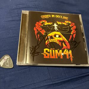 SUM41 サイン入りCD ピック付き