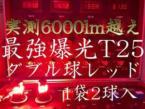 T25 LED テールランプ ブレーキランプ ダブル球 外車用 ストップランプ