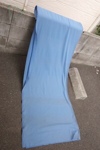 ○送料着払！ニット生地　ブルーグレー色　布地　5メートル以上　幅150cm　長さたっぷり　未使用　古道具のgplus広島 2202ｋ⑫⑪