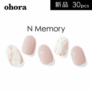 新品未使用 ohora オホーラ ジェルネイルシール N Memory ／ ピンク ベージュ オフィス nd-199